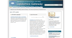 Desktop Screenshot of dev.lipidmaps.org