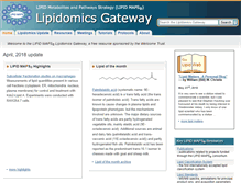 Tablet Screenshot of dev.lipidmaps.org